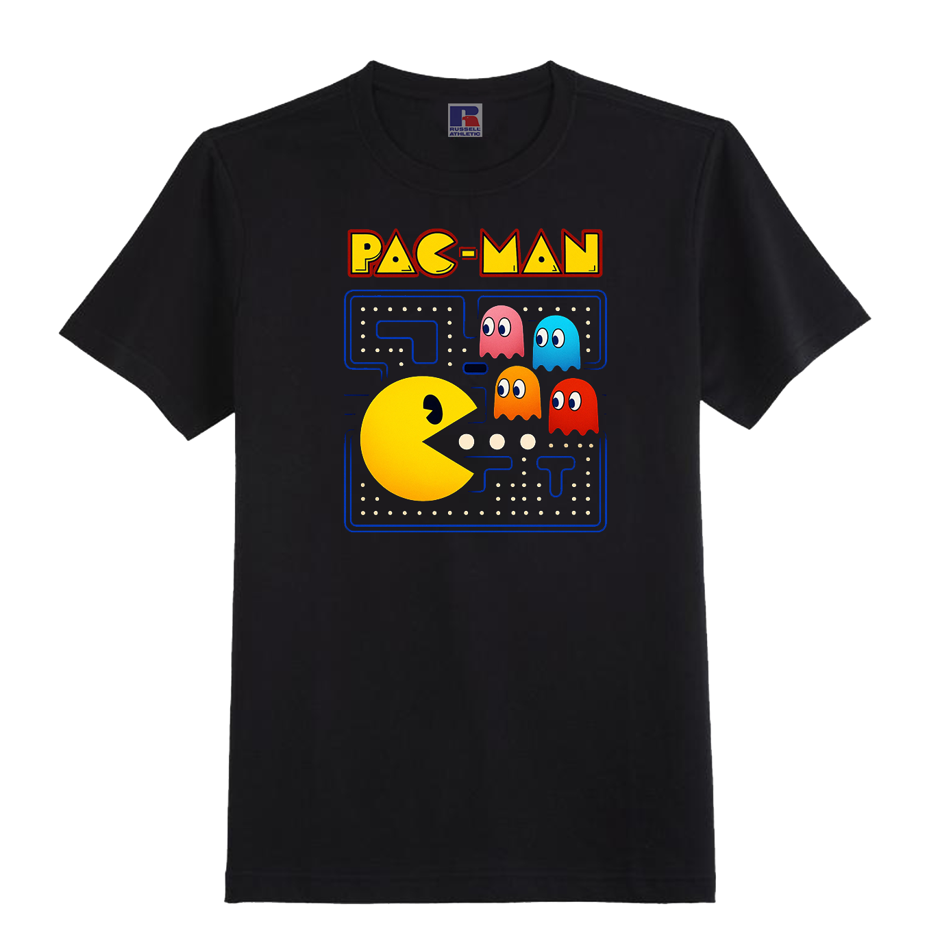 Z : PACMAN DESIGN T-SHIRT IN ORGANIC COTTON - 100% UNOFFICIAL