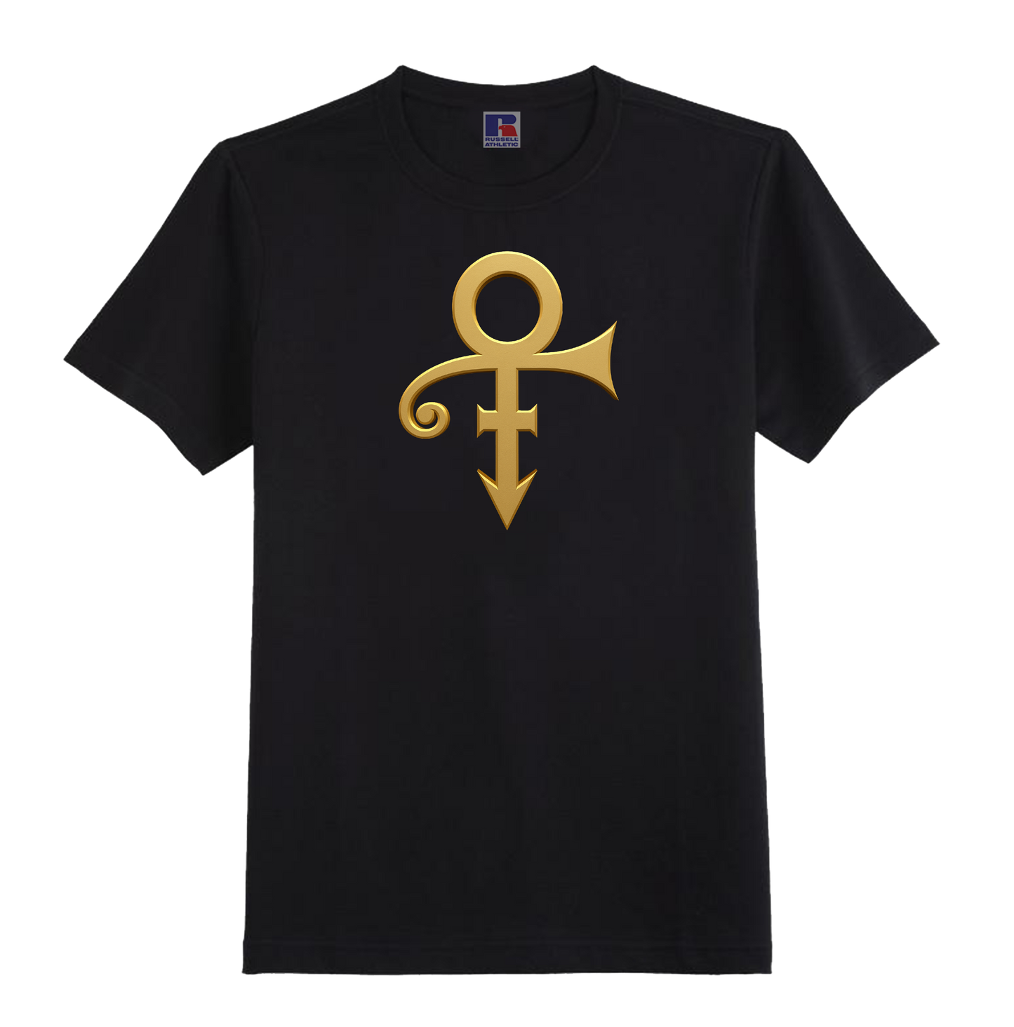 PRINCE SYMBOL T-SHIRT IN BLACK ORGANIC COTTON - 100% UNOFFICIAL