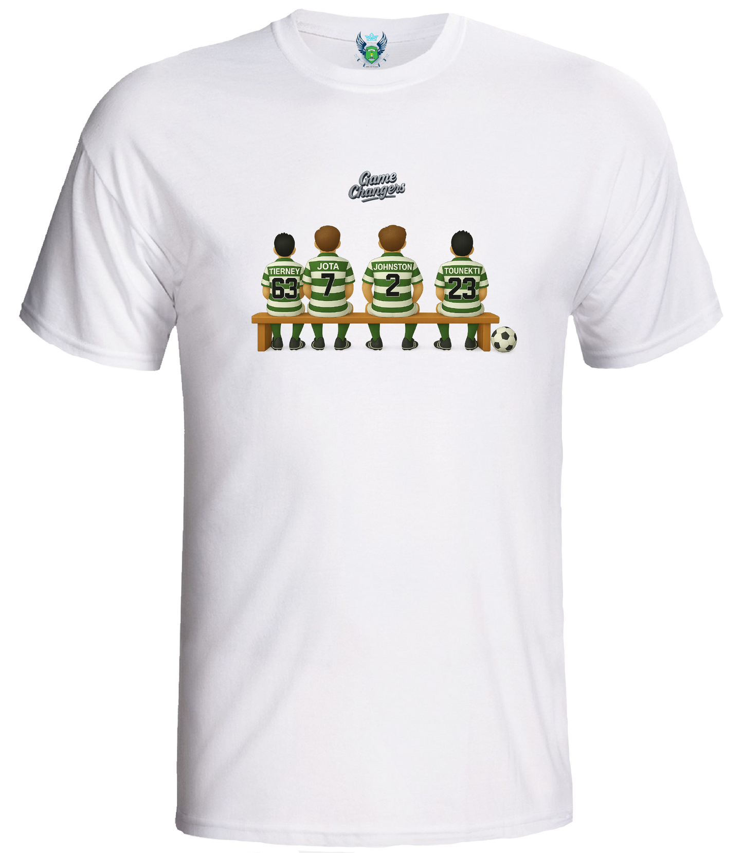 2.2 GAME CHANGER 3D - FOOTBALL T-SHIRT. Choose your own Subs. Every team available. 100% UNOFFICIAL