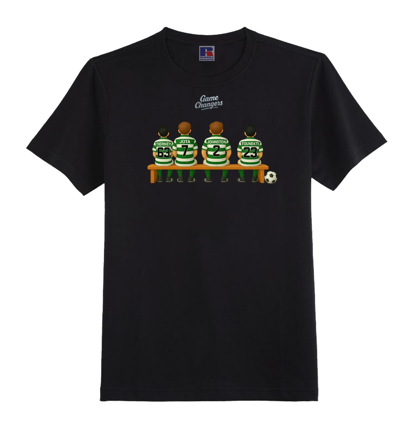 2.2 GAME CHANGER 3D - FOOTBALL T-SHIRT. Choose your own Subs. Every team available. 100% UNOFFICIAL