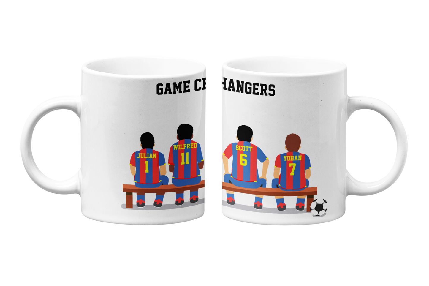 9.72 PERSONALISED FOOTBALL MUG - GAME CHANGER