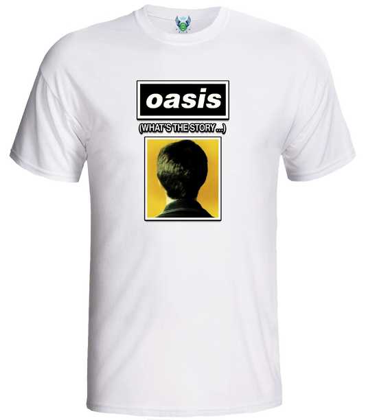 OASIS - WHAT'S THE STORY T-SHIRT - 100% UNOFFICIAL