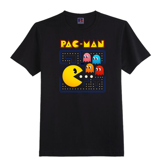Z : PACMAN DESIGN T-SHIRT IN ORGANIC COTTON - 100% UNOFFICIAL