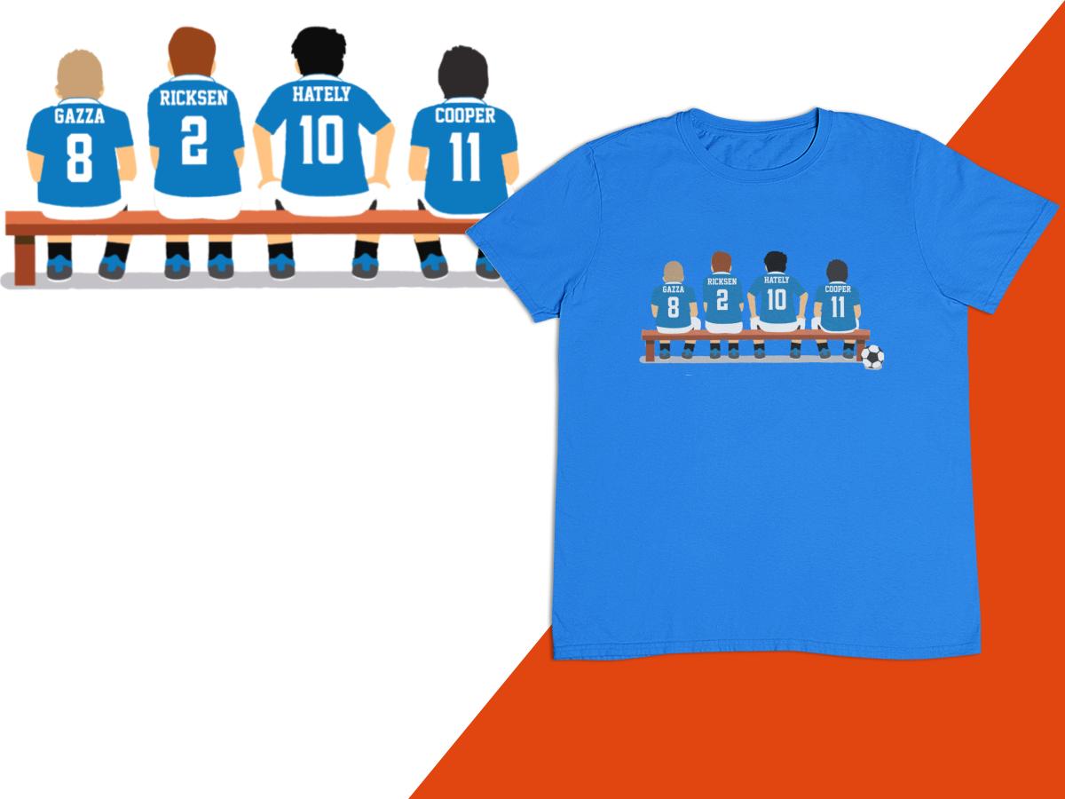 2 : Personalised Football Game Changer T-shirt - Pick your own Players