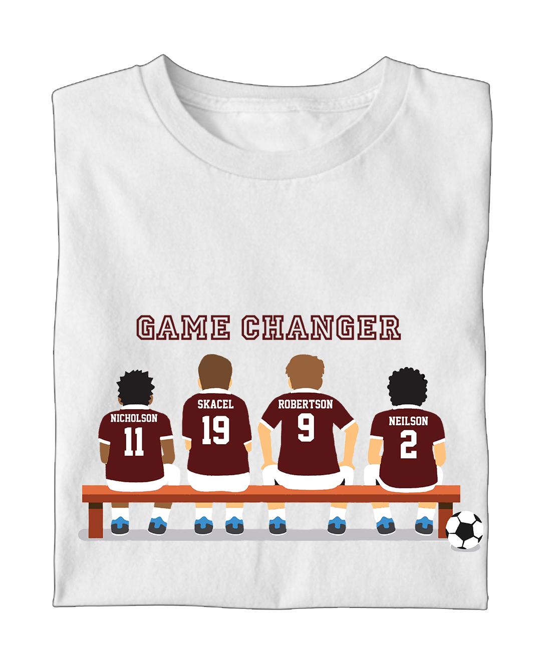 2 : Personalised Football Game Changer T-shirt - Pick your own Players