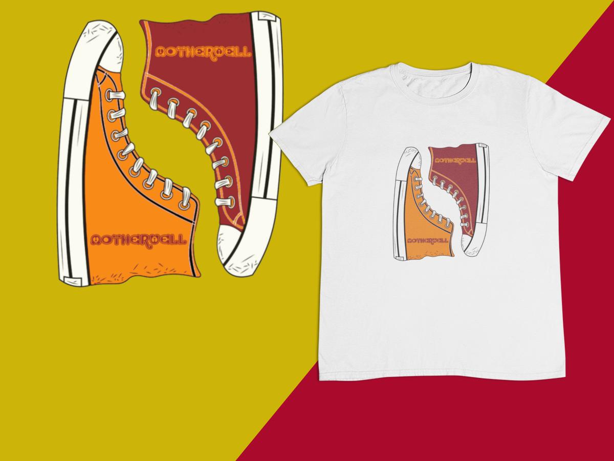 6 : Converse Style Football Trainer T-shirt - ALL TEAMS AVAILABLE