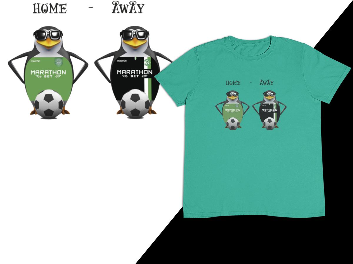 8 : Personalised Penguin Home & Away Strip T-Shirt - CHOOSE YOUR OWN TEAM