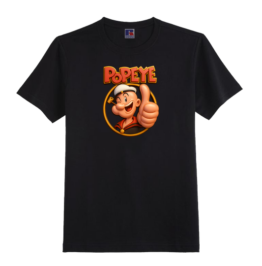 Z : POPEYE T-SHIRT IN 2 COLOURS  - 100% UNOFFICIAL