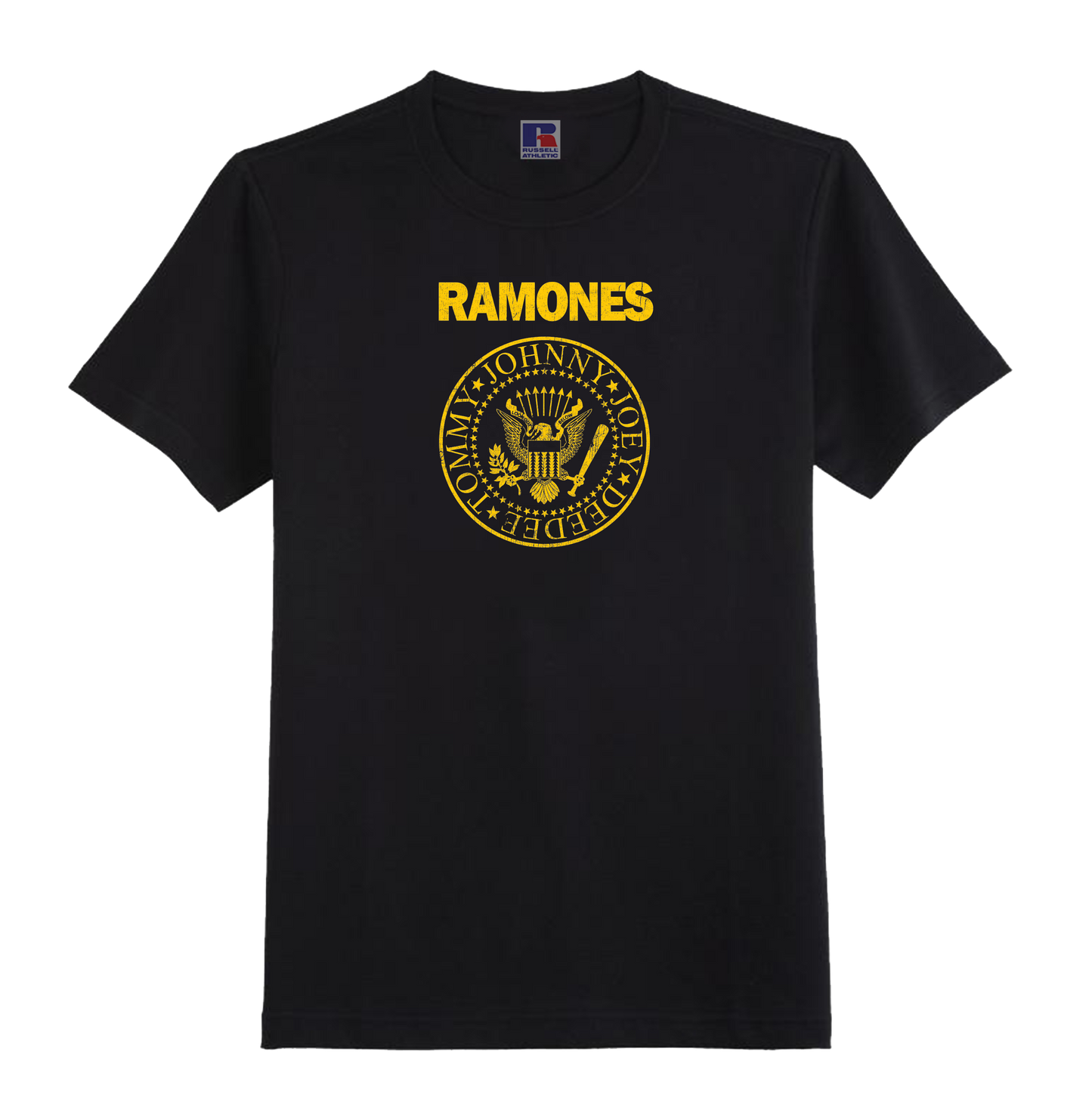 RAMONES BLACK ORGANIC T-SHIRT - 100% UNOFFICIAL