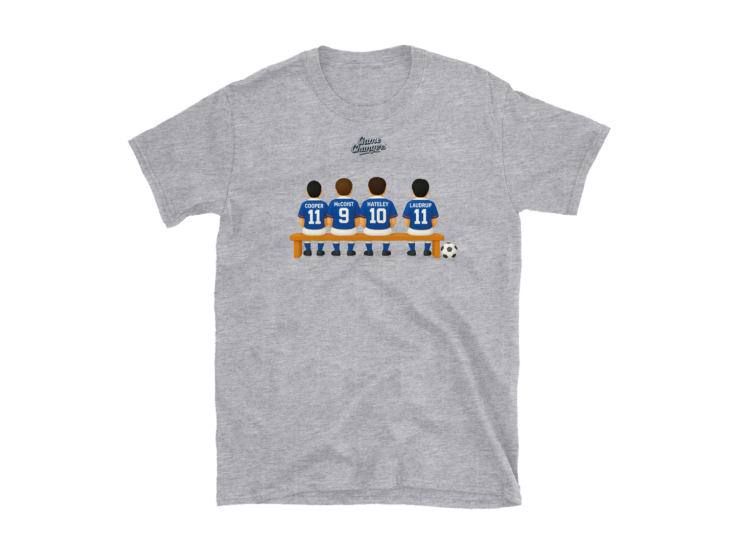 2.2 GAME CHANGER 3D - FOOTBALL T-SHIRT. Choose your own Subs. Every team available. 100% UNOFFICIAL