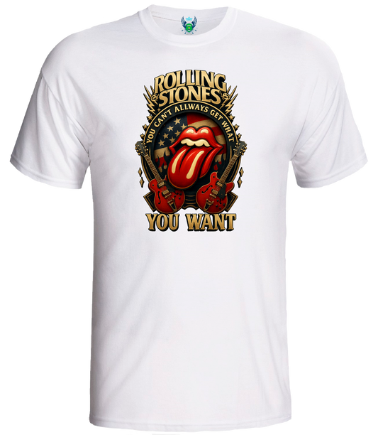 ROLLING STONES GRAPHIC DESIGN T-SHIRT - 100% UNOFFICIAL