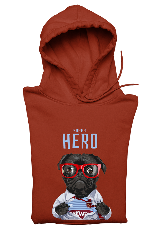 9.75 Super Hero Football Hoodie - Every team available