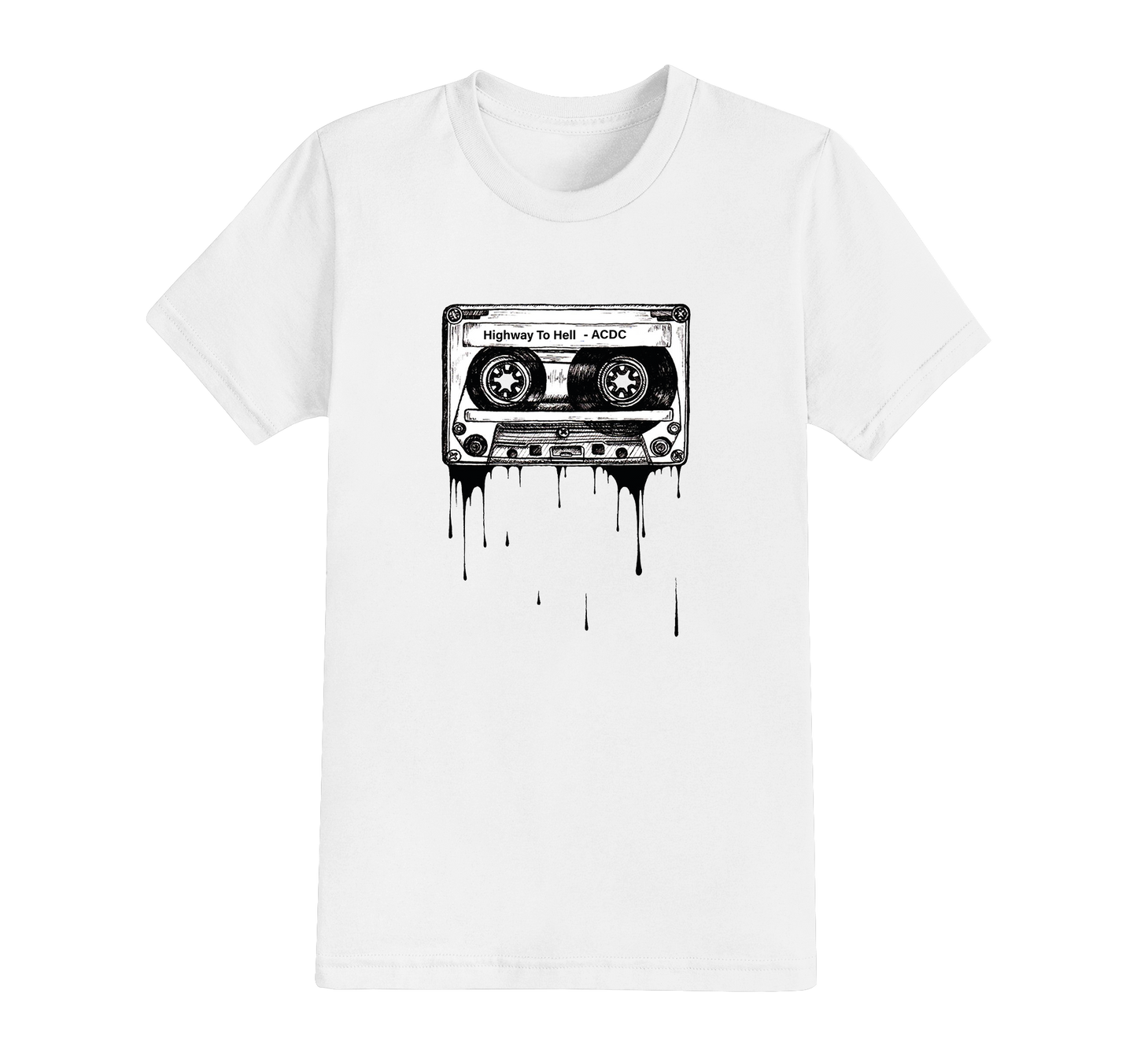 Tape Cassete 70s 80s Design T-shirt - Add your own text