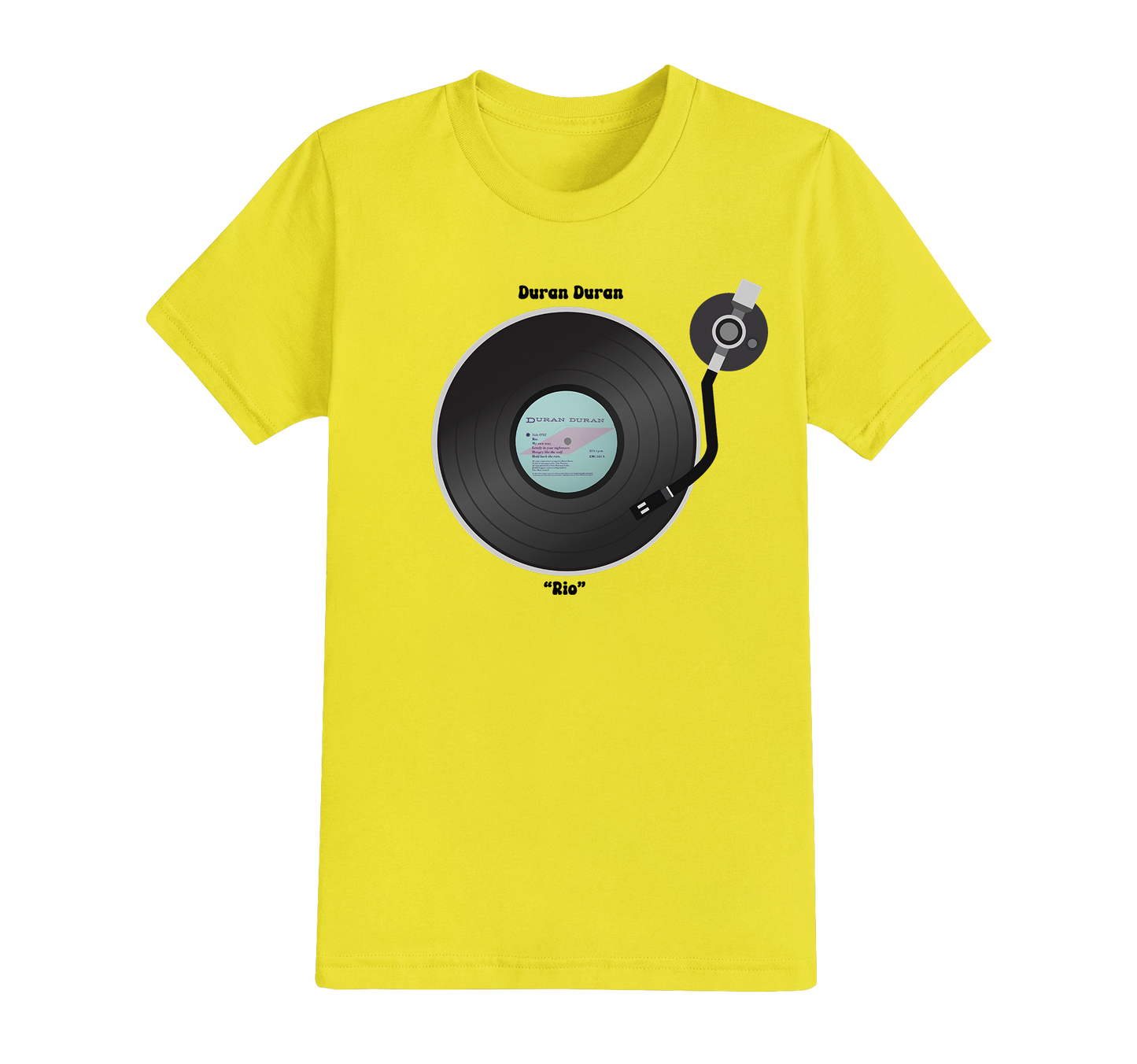 Turntable T-shirt - Choose Your Own Record Label - EXCLUSIVE DESIGN